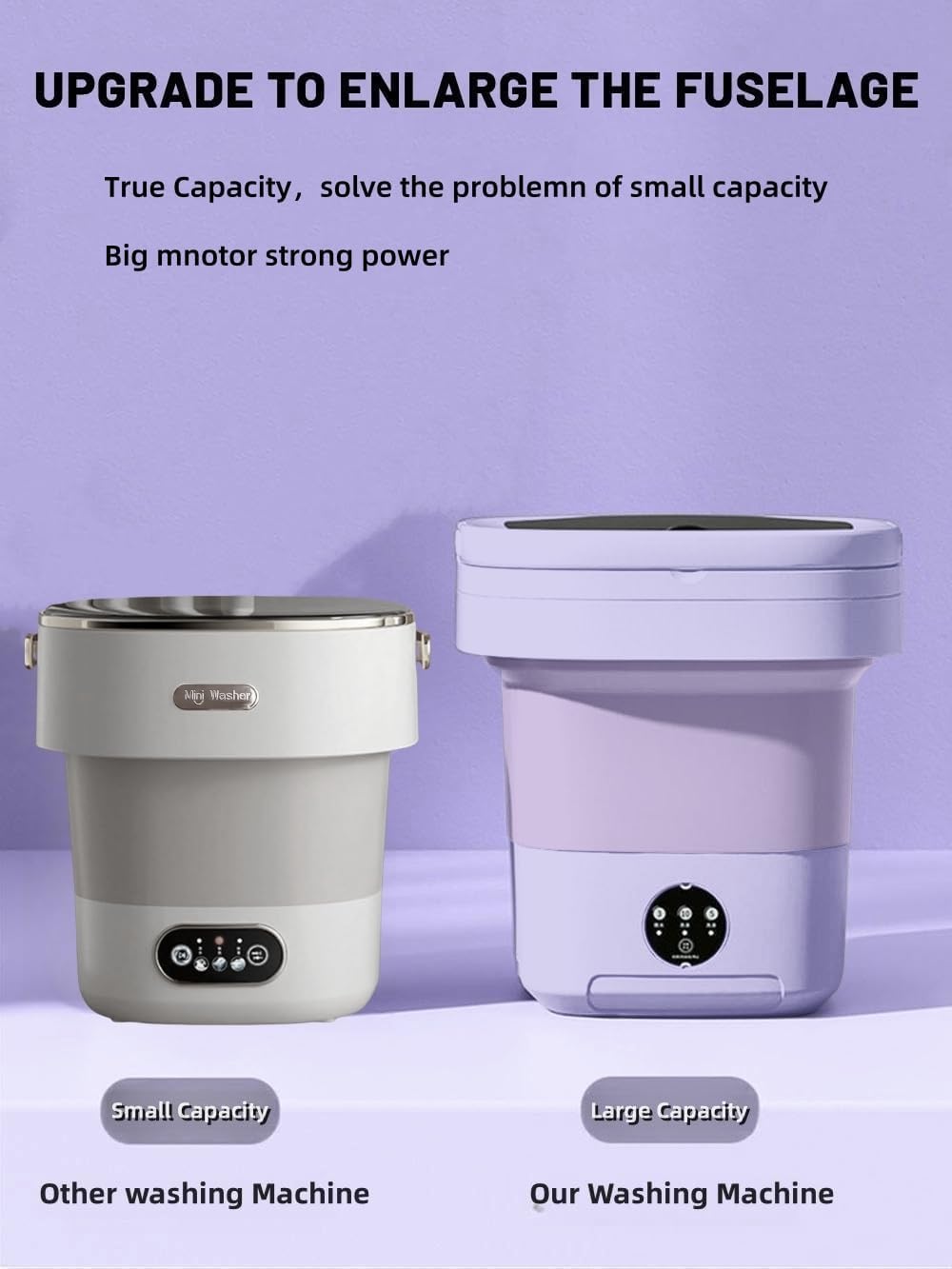 Mini Washing Machine – Foldable Portable