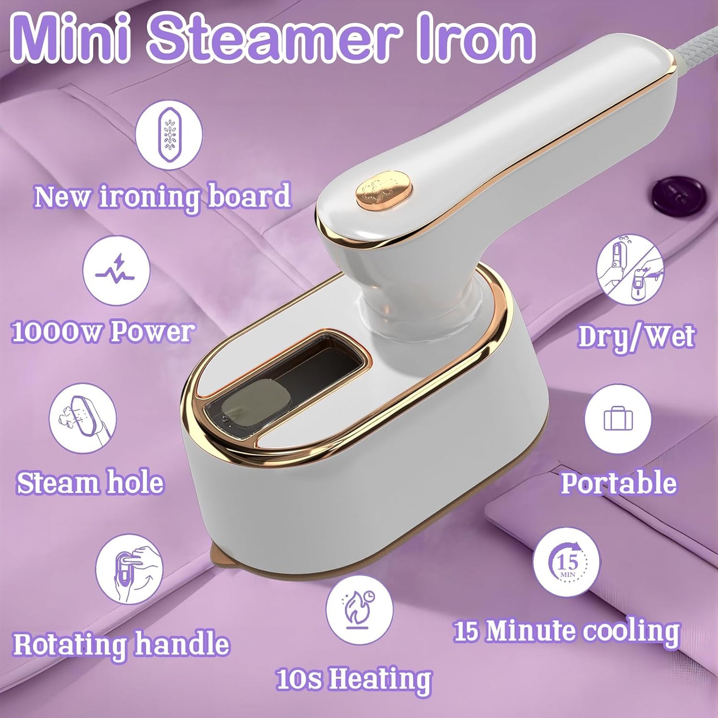 Portable Mini Steam Ironing Machine