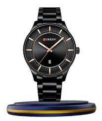 business steel straps round dial wrist watches hand watch-silver watch- men watches-watch