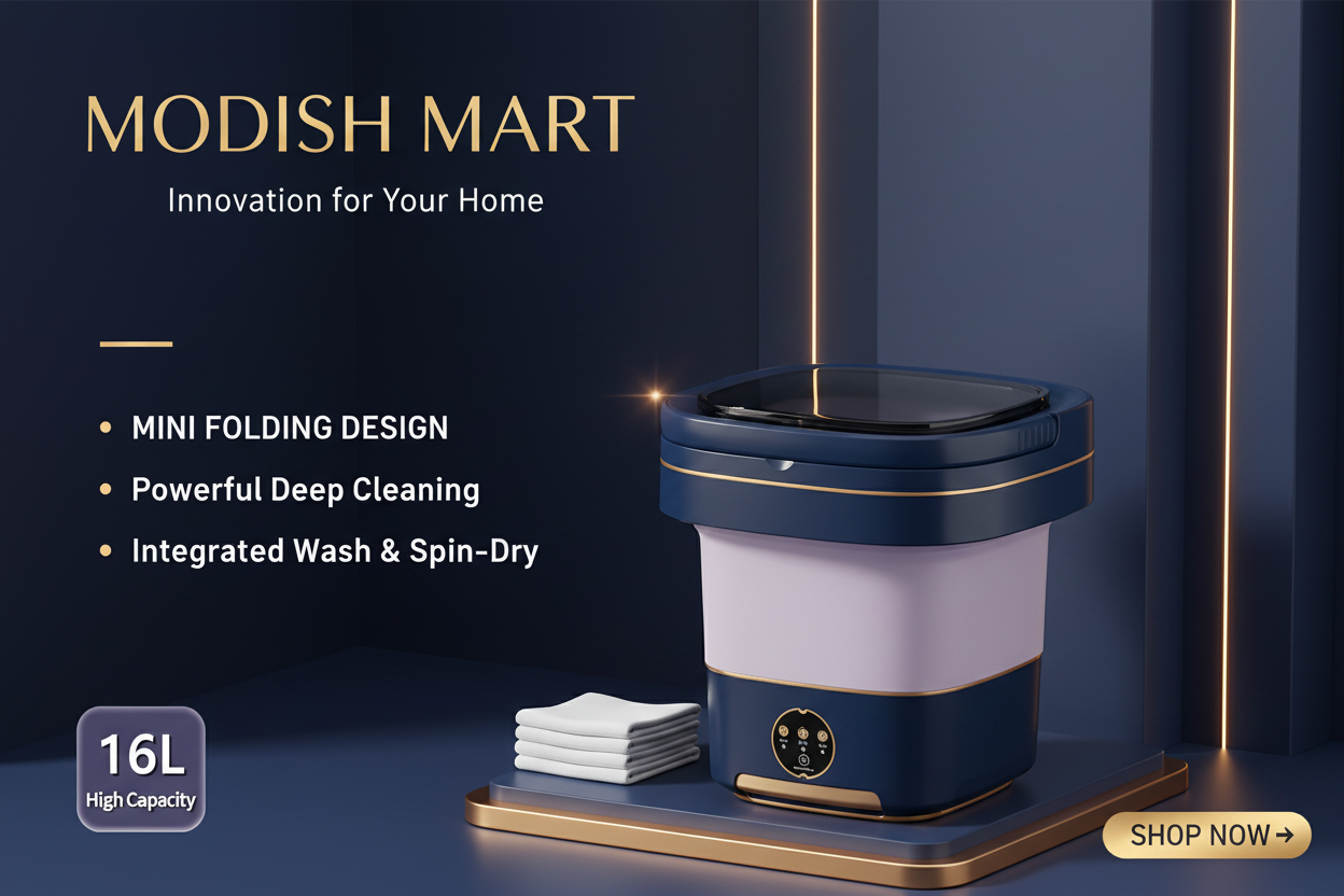 Modish Mart - Mini Washing Machine Banner